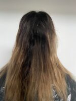 Une coiffure brune avant coiffure par MK Hairstylist
